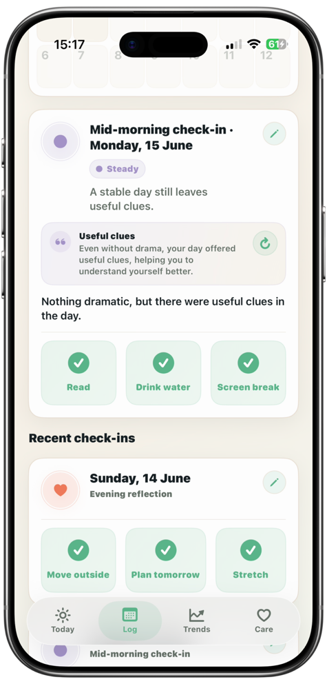 LumenLog app